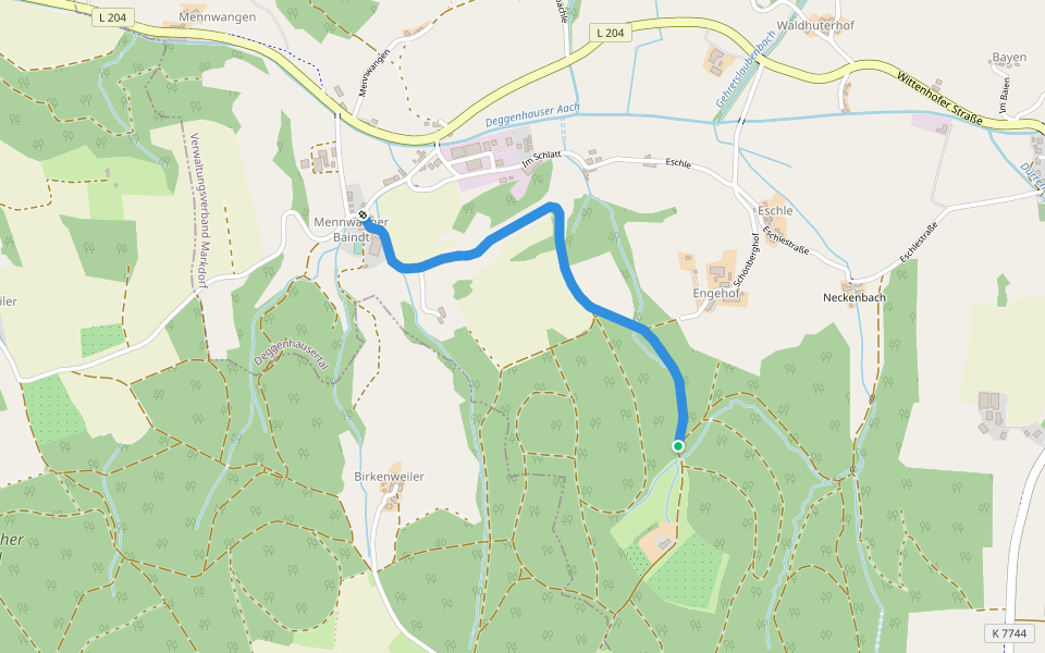 Wandern im Deggenhausertal walking route map in Deggenhausertal