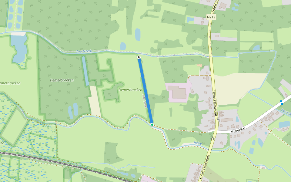 Demerbroeken route naar uitkijktoren walking route map in Scherpenheuvel-Zichem