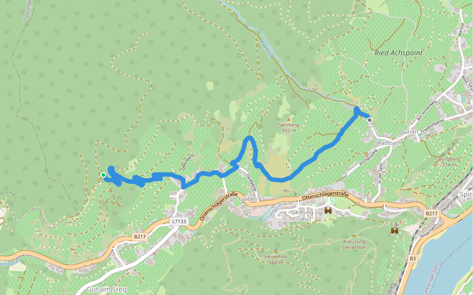 Panoramaweg walking route map in Zornberg