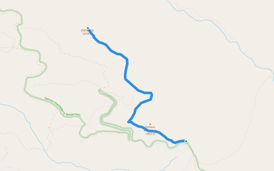 Old Baldy Trail #502 in Oregon | Walking Map