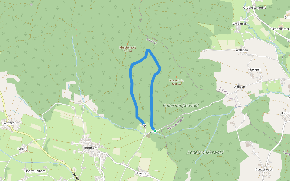 Nr.2 walking route map in Fornach