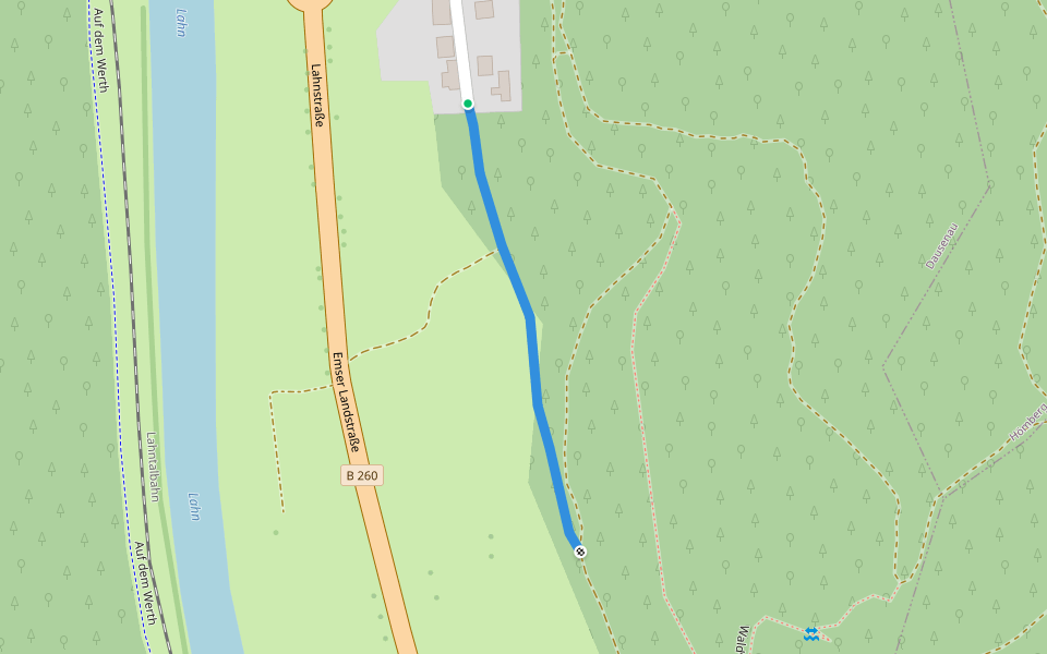 Rundwanderweg Lahntal 5 walking route map in Dausenau