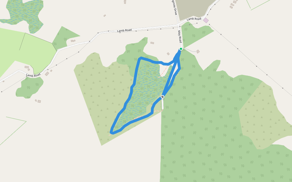 Arethusa Reserve loop walking route map in Pukenui