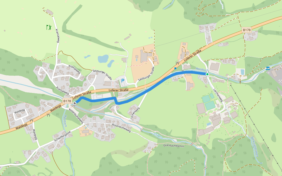 Wanderweg 22 - Erpfendorf walking route map in Erpfendorf