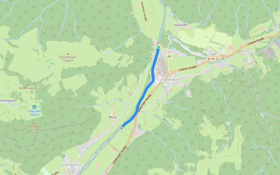 Wanderweg 3 - Erpfendorf walking route map in Erpfendorf