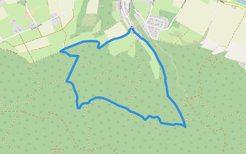 RI12 Schlingborn-Route walking route map in Rinteln