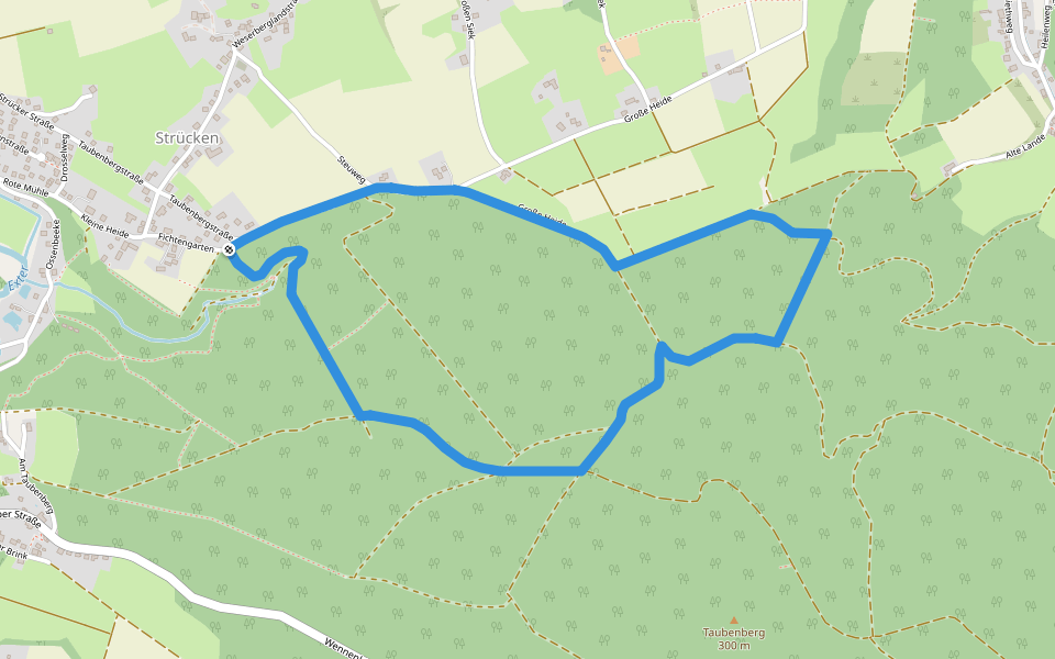 RI11 Weserblick-Route walking route map in Rinteln