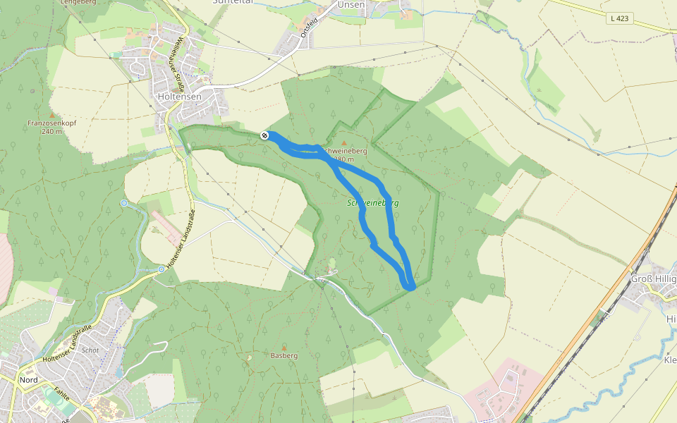 HM7 Rundweg Märzenbecher walking route map in Hameln