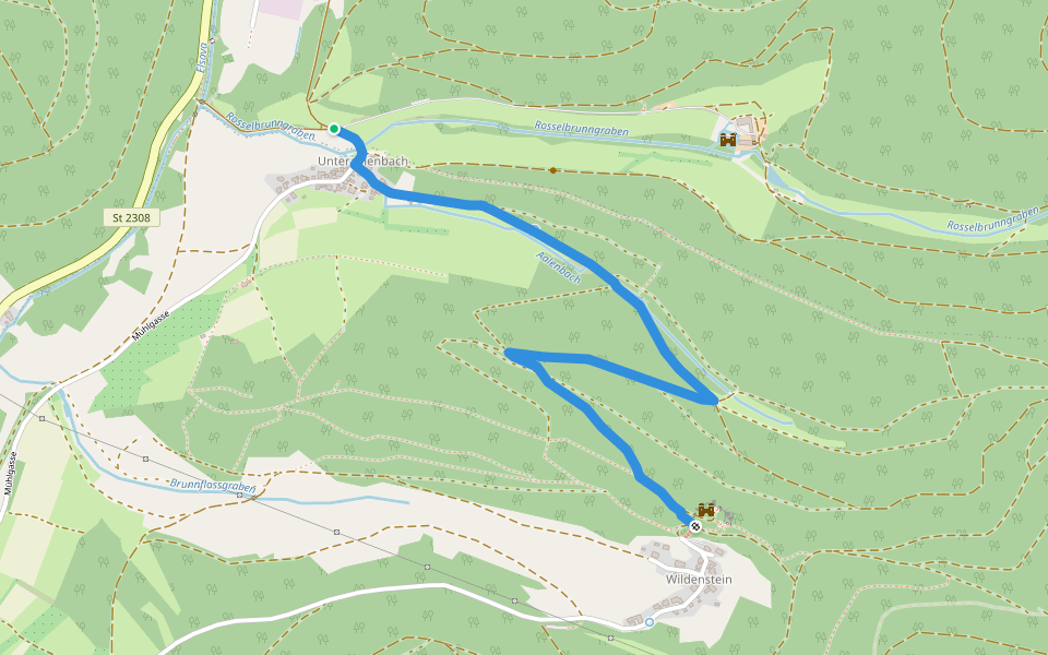 Ortswanderweg Eschau 3 walking route map in Eschau