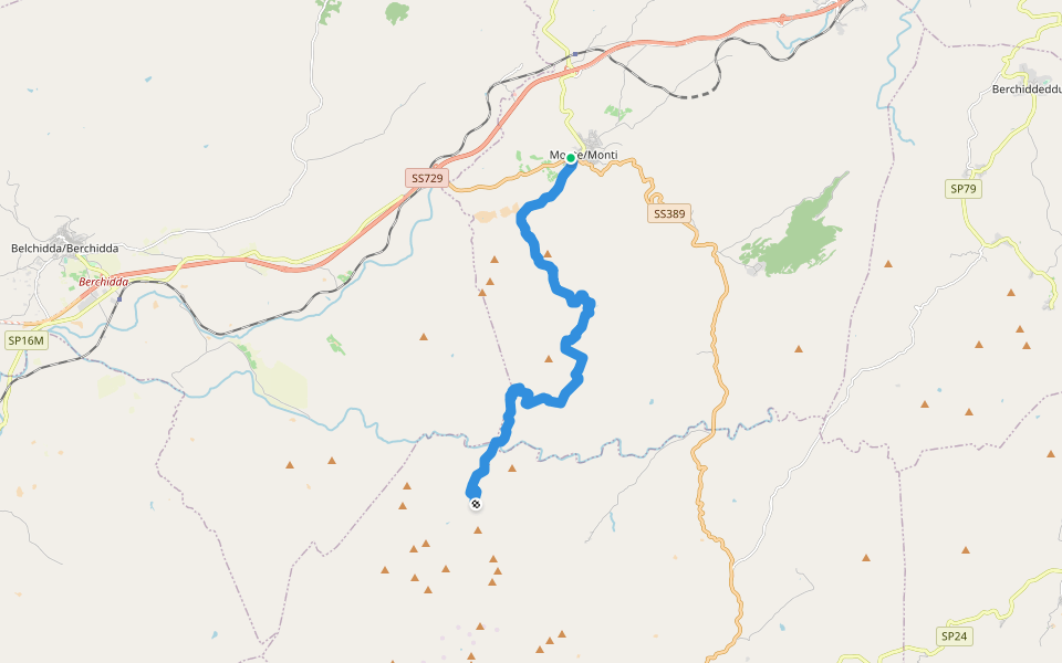 Sentiero Italia - Tappa Z06 walking route map in Monti