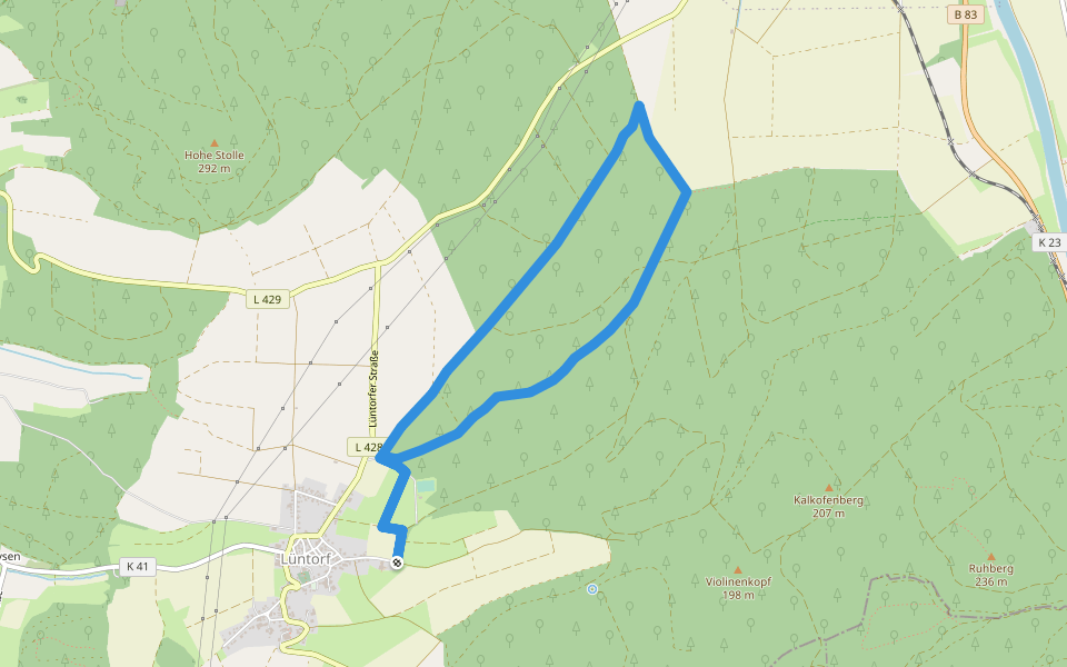ET11 Rundwanderweg Grohnder Blick 1 walking route map in Emmerthal