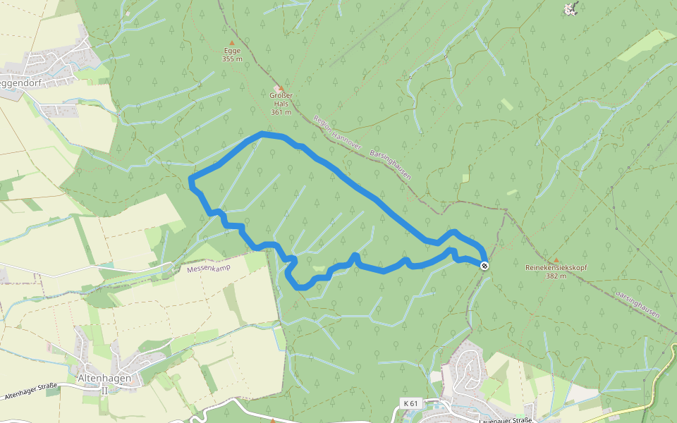 L2 Rundwanderweg Lauenau Nr. 2 walking route map in Bad Münder