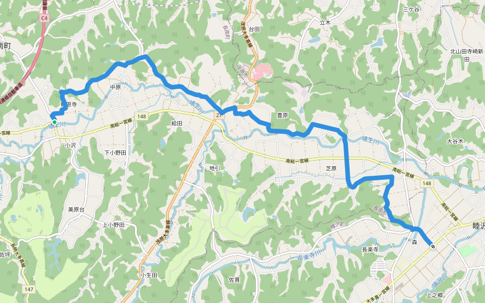 KFT - C13 - Senjyuumin no aruita michi walking route map in Chonan