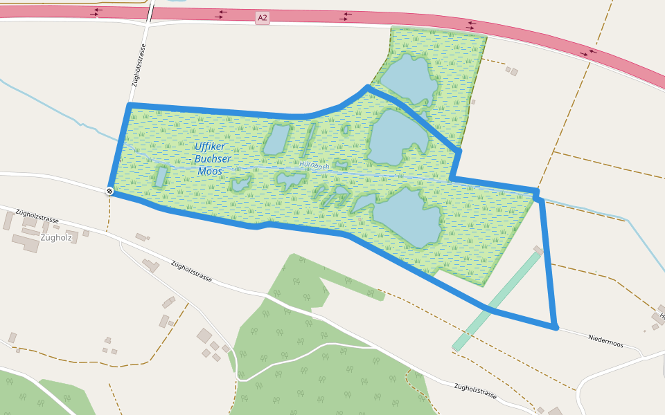 Rundgang Moos walking route map in Dagmersellen