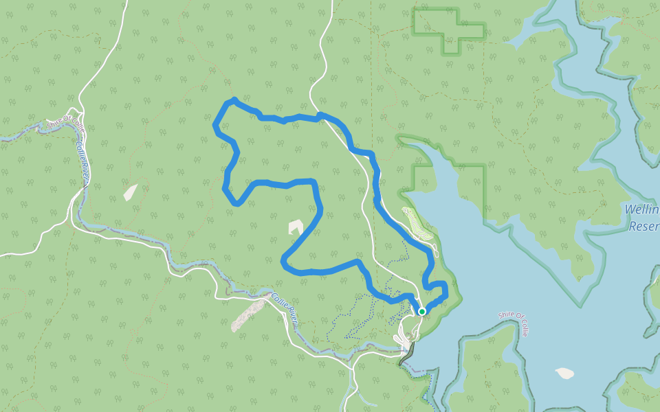 Sika Trail walking route map in Worsley