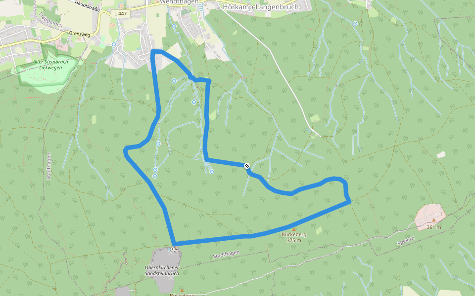Bremsschacht-7-Rundweg walking route map in Stadthagen