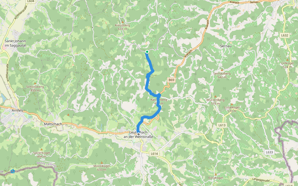 Kleeblattwanderung Nr. 4b walking route map in Eichberg-Trautenburg
