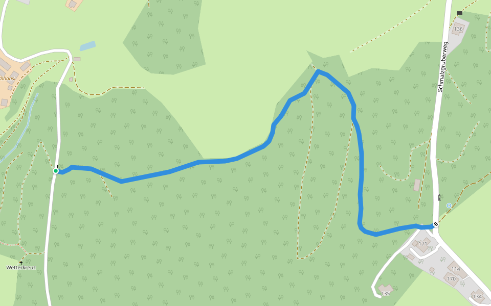 Wanderweg 12 walking route map in Zeil-Pöllau