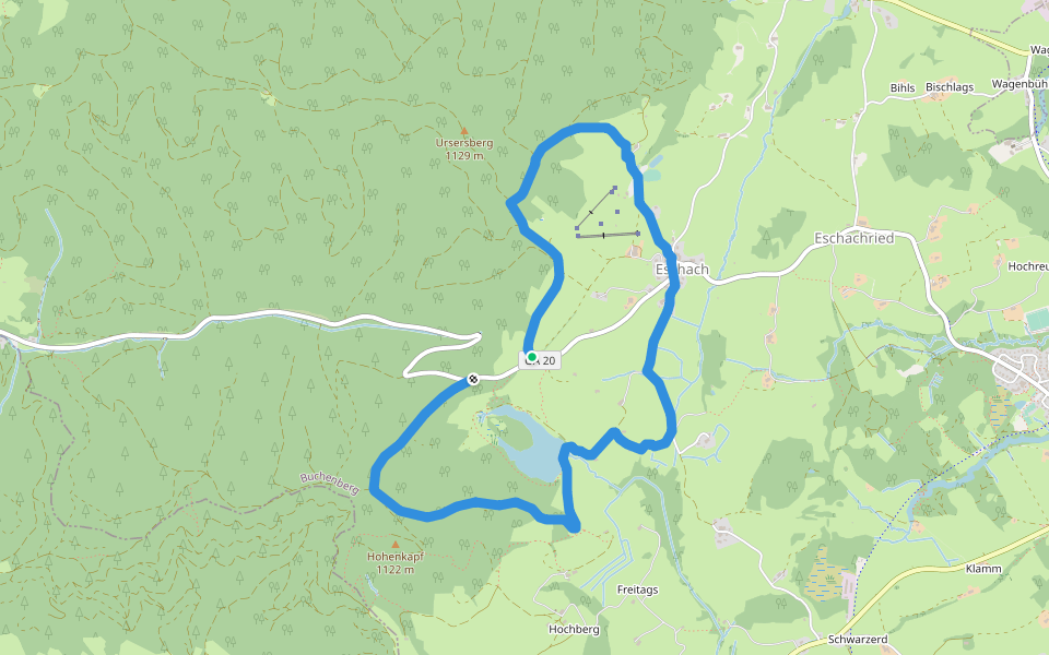CvL Planetenweg walking route map in Buchenberg