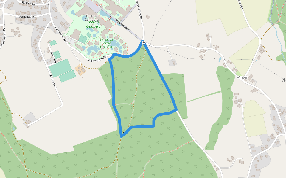 Raiffeisen Runde walking route map in Geinberg