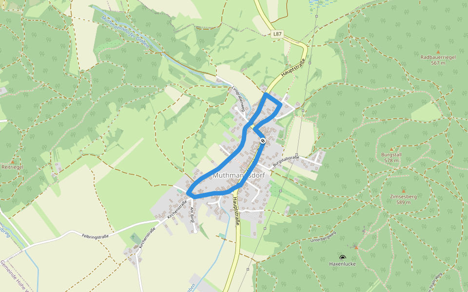tut gut Schritteweg (Muthmannsdorf) walking route map in Muthmannsdorf