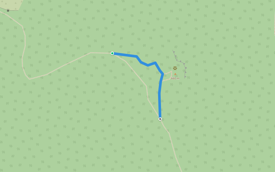 P▙ (Amadé-vár) walking route map in Fony