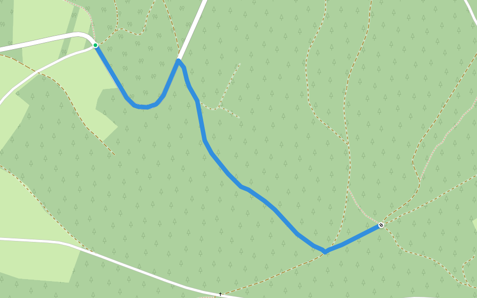 Liaison walking route map in Trois-Ponts