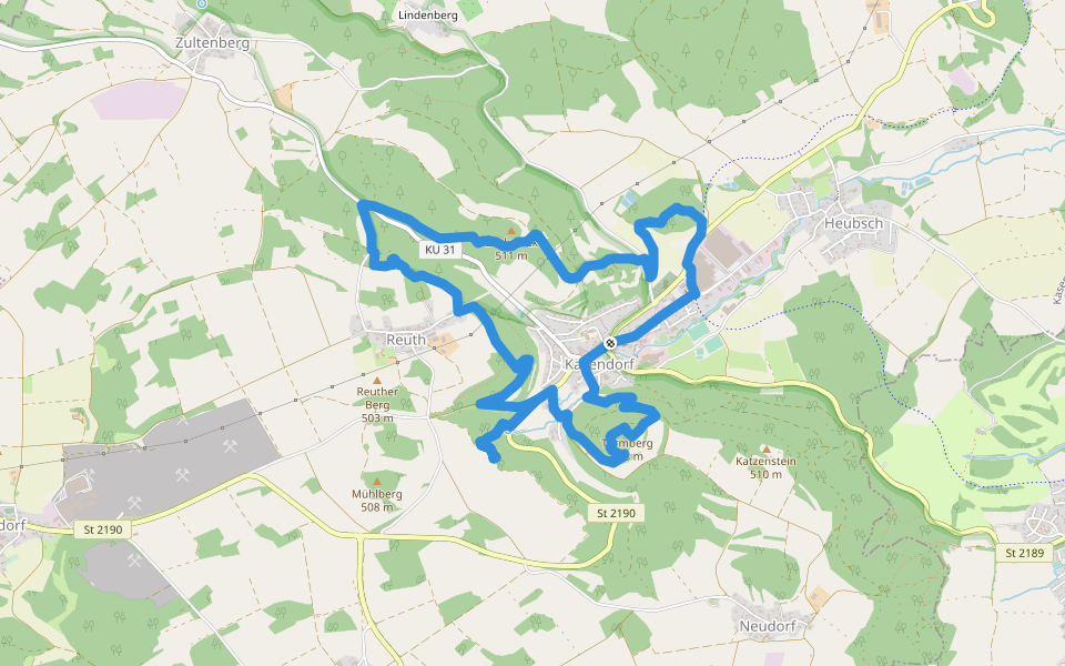 Dr.-Fritz-Hornschuh-Naturlehrpfad walking route map in Kasendorf
