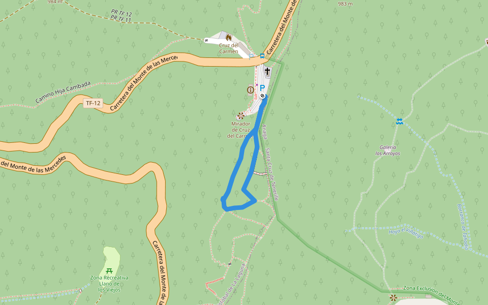 Sendero de los Sentidos. Trazado 2