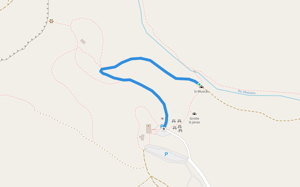 Diramazione lungo il sentiero 204 (verso le Grotte di Is Janas)