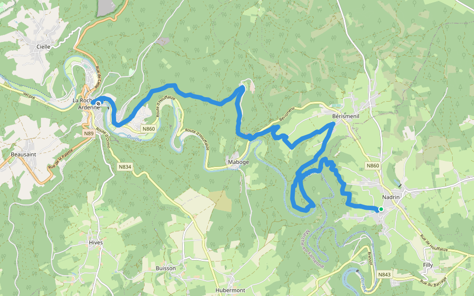 Escapardenne Eisleck Trail - Etape 5 walking route map in Houffalize