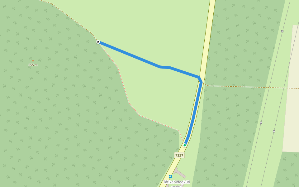 K (jelzett kerülőút) walking route map in Zalaszántó
