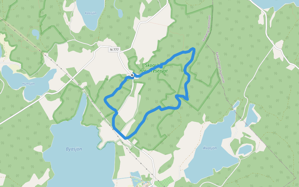 Åkulla bokskogar - Skogsbostigen
