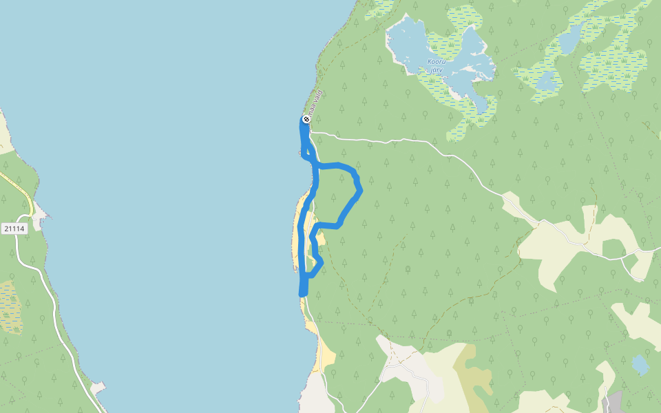 Abula matkarada walking route map in Rahtla