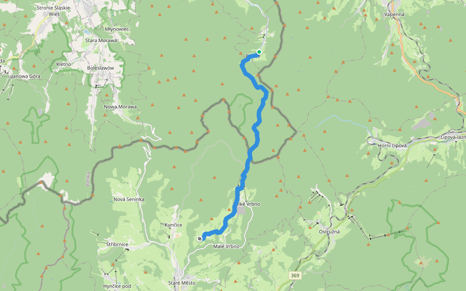[M] Bielice - Pod Starým kopcem walking route map in Bielice