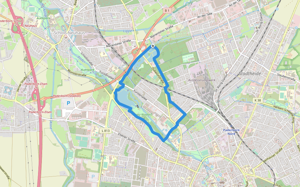 Padersteinwegstrecke