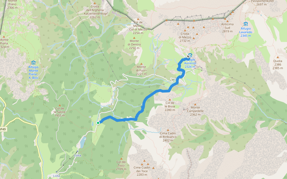 Misurina Casello - Rifugio Auronzo