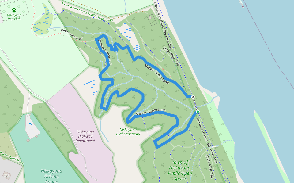 Shaker Scenic Loop Hiking Trail Schenectady, New York Pacer