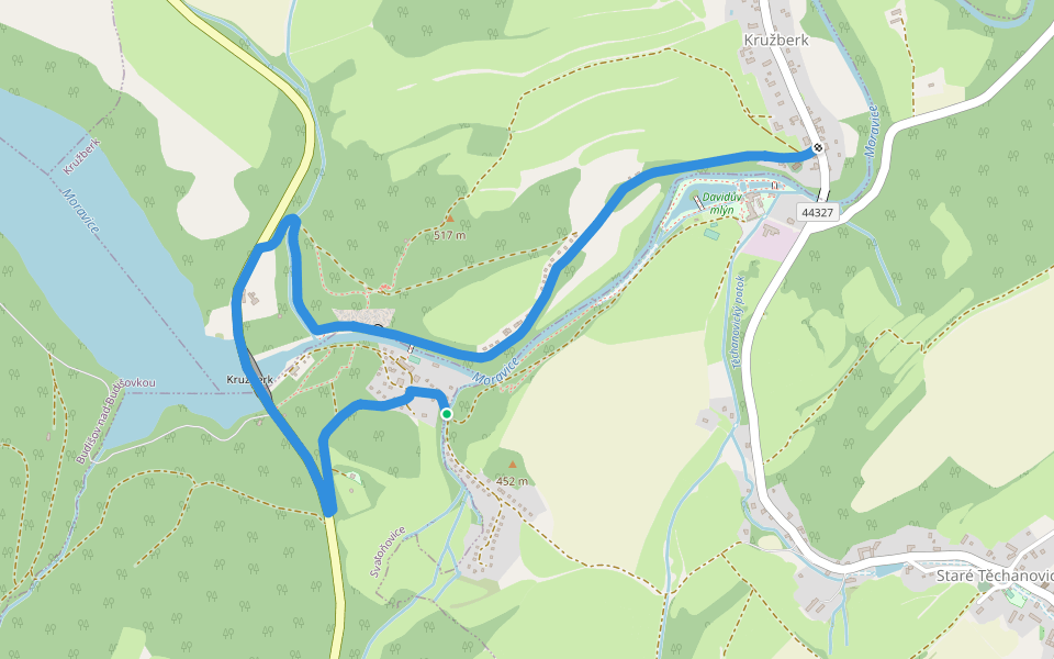 Čermákova stezka walking route map in Svatoňovice