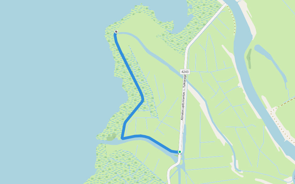 Tulkiaragės takas walking route map in Uostadvaris