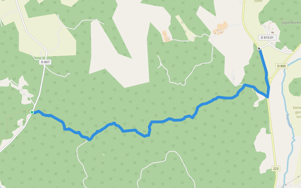 Sörmlandsleden, etapp 47 walking route map in Nyköping