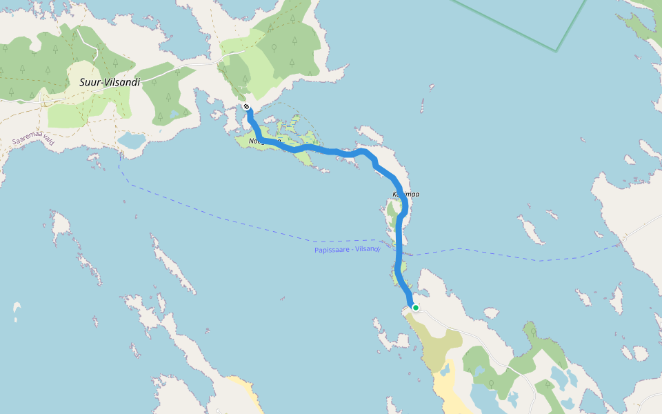 Käkisilma-Vilsandi matkarada walking route map in Kuusnõmme
