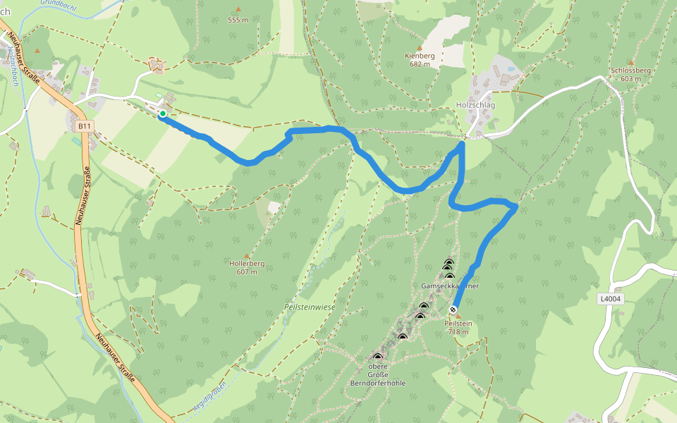 Erlebnisweg Peilstein (Mostheuriger Karner - Peilsteinhaus) walking route map in Nöstach