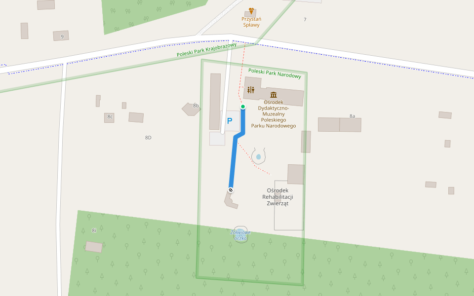 Ścieżka przyrodnicza „Żółwik” walking route map in Stare Załucze