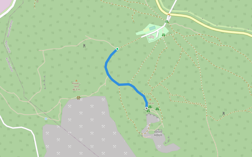 K▲ (Kövestető) walking route map in Hosszúhetény