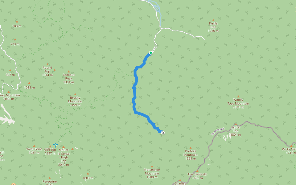 Porters Creek Trail Hiking Gatlinburg, Tennessee Pacer