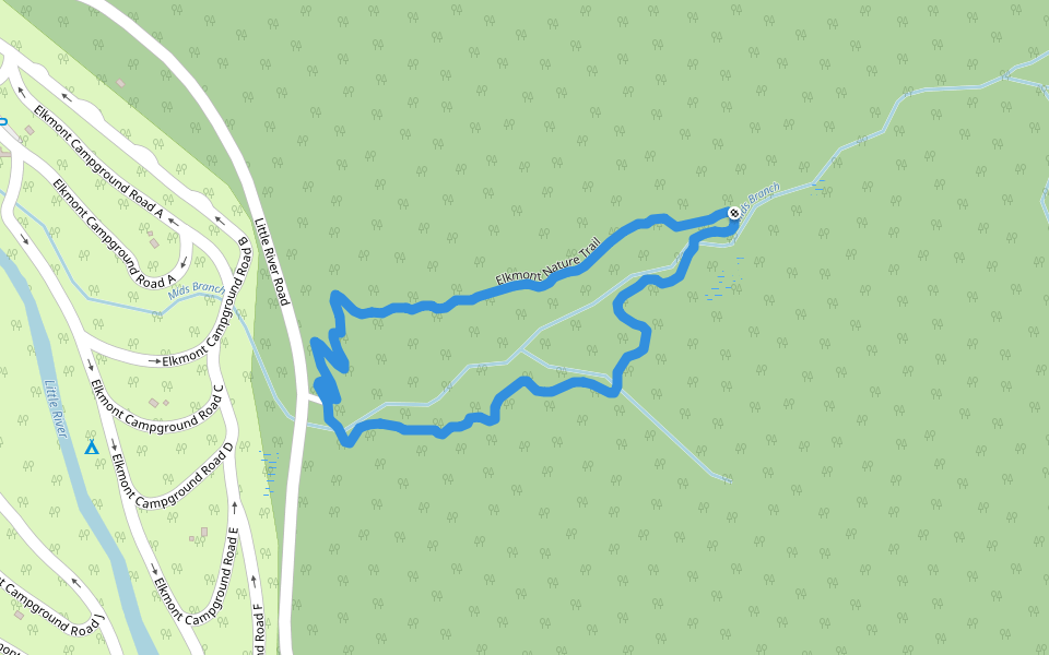 Elkmont Nature Trail Hiking Gatlinburg, Tennessee Pacer