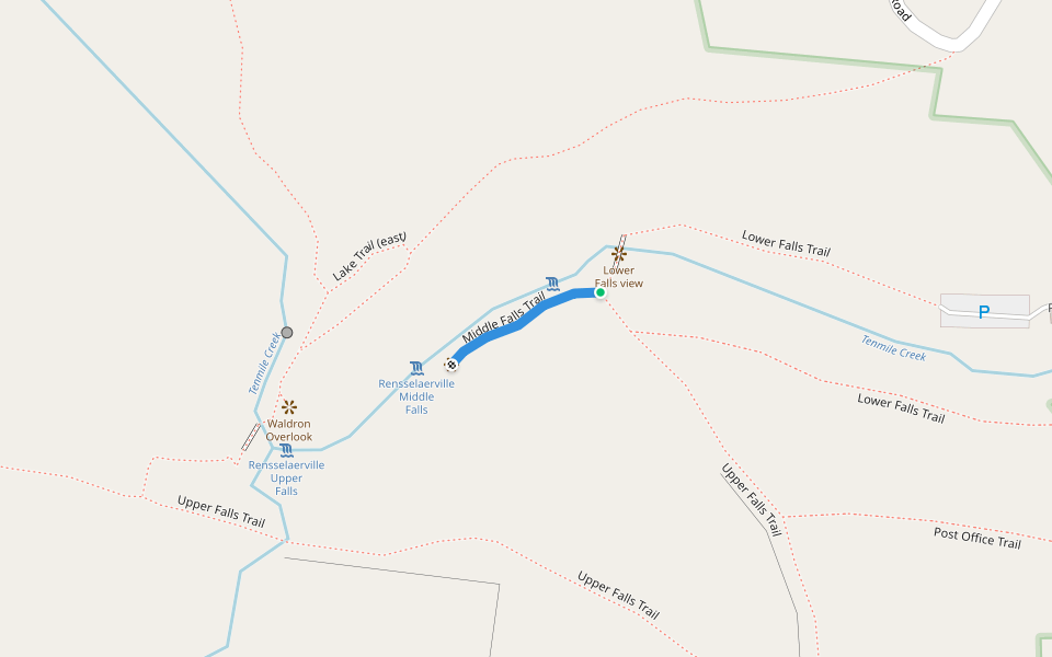 Middle Falls Trail Walking and Running Rensselaerville, New York Pacer