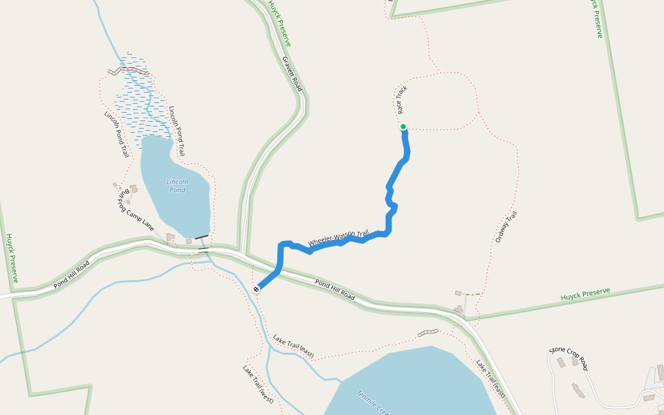 Wheeler-Watson Trail walking route map in Rensselaerville