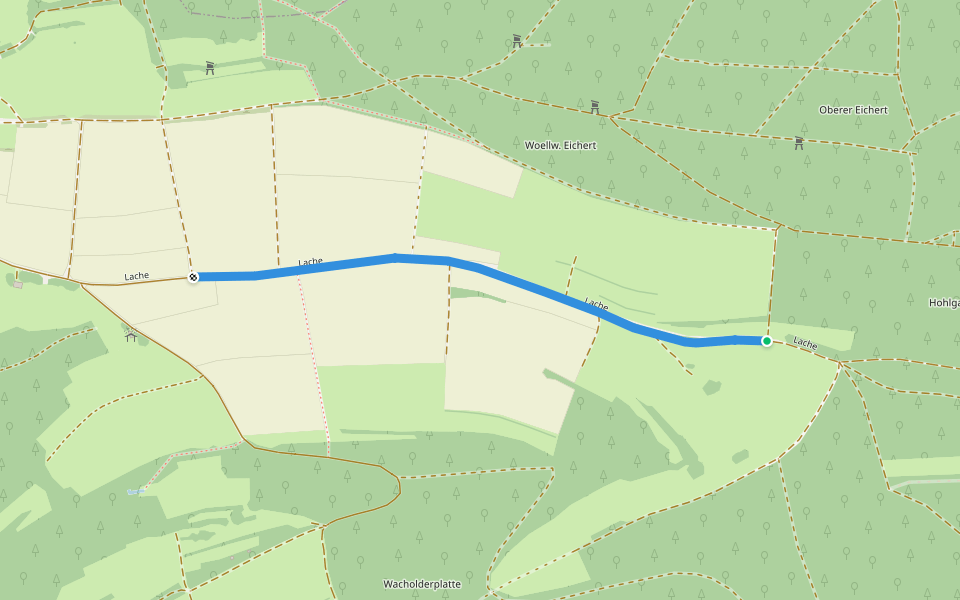 Albstetter Feld - Oberkochen walking route map in Essingen